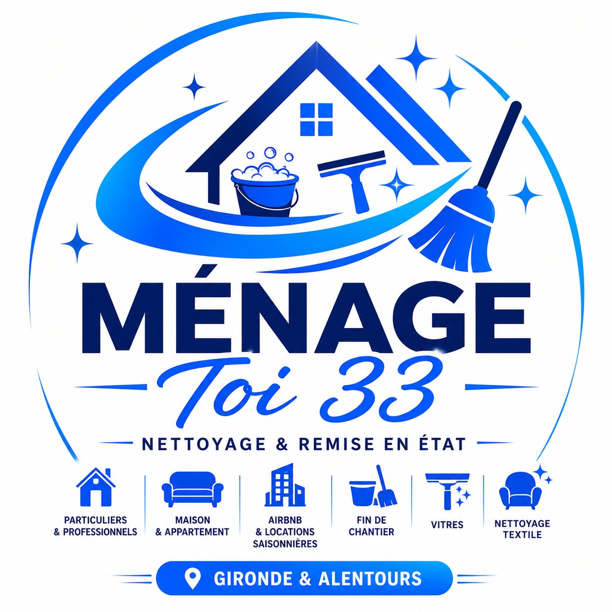 Logo Ménage-Toi 33 nettoyage professionnel Bordeaux